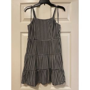 Loft dress, black and white checkered